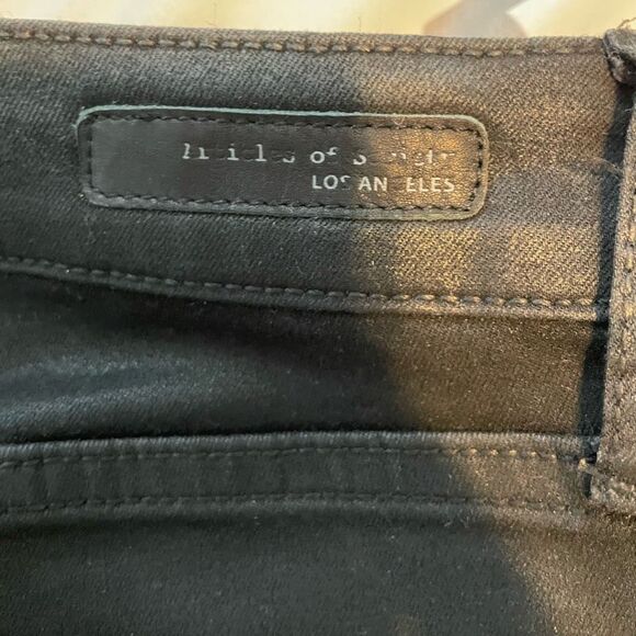 Articles of Society Coated Sarah Skinny Jeans Black Stretch Denim 25 - Picture 6 of 12